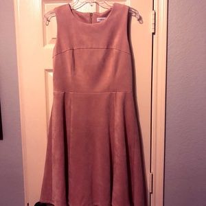 Calvin Klein Suede Dress